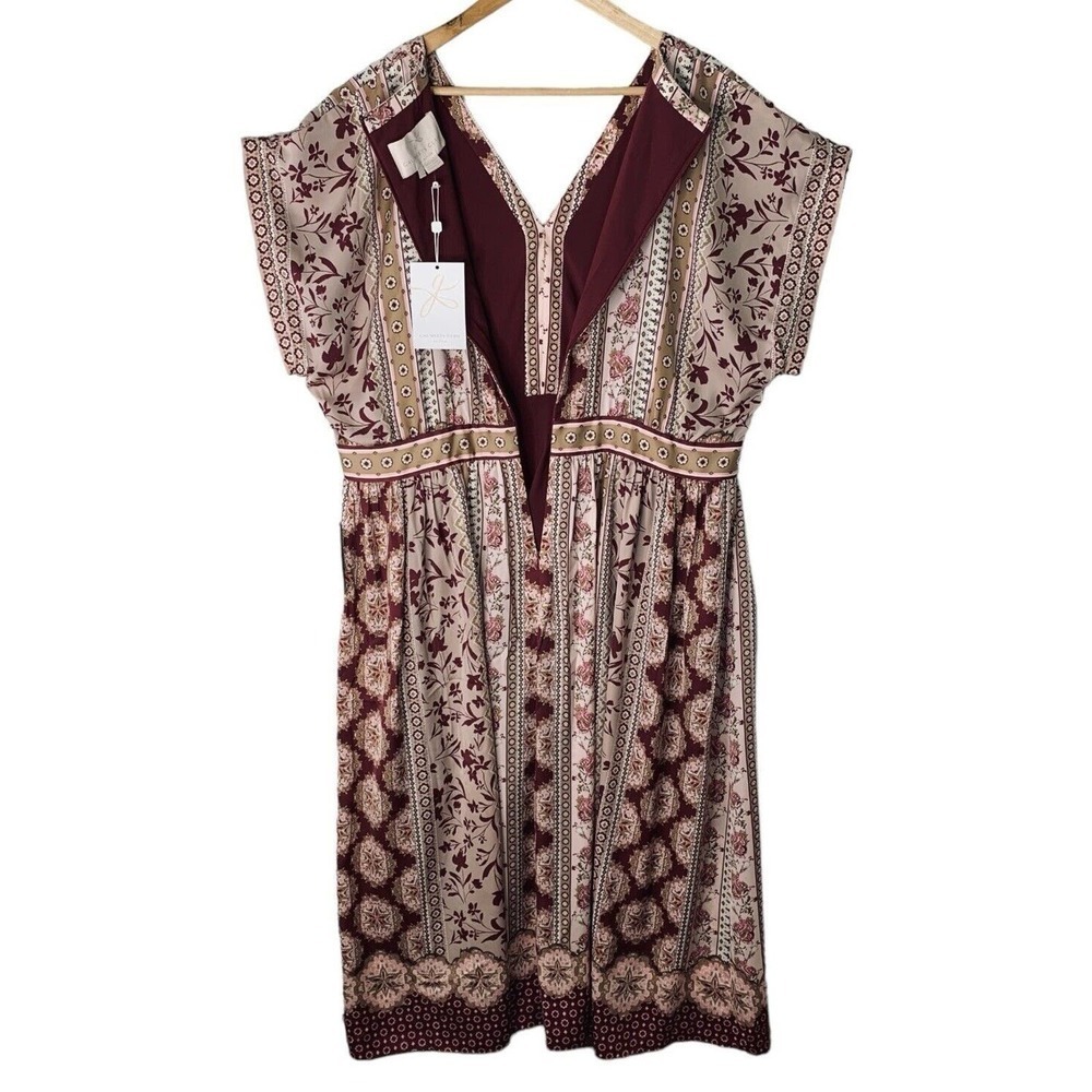 Gal Meets Glam Liza Boho Charmeuse Dress Womens Size 20/22 NWT $198 Summer - Picture 16 of 16